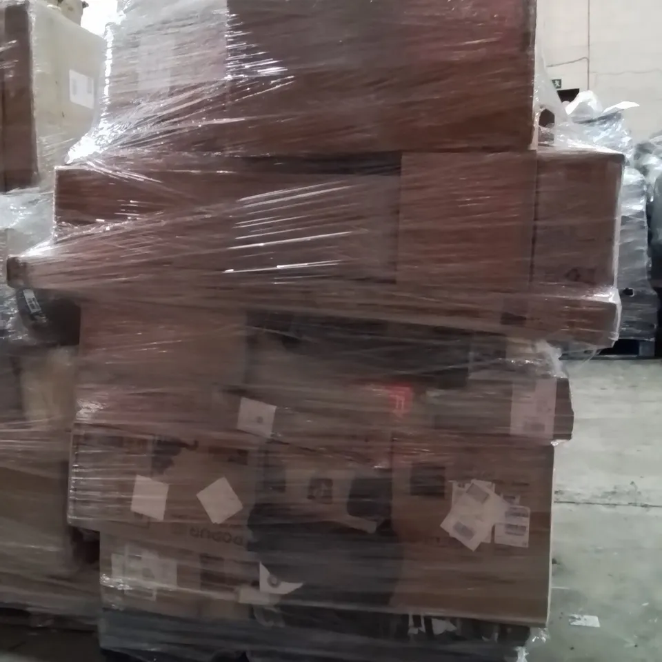 PALLET OF ASSORTED HOUSEHOLD GOODS AND PRODUCTS TO INCLUDE;BANKNOTE COUNTER,BOXING MACHINE,SCOOTER 