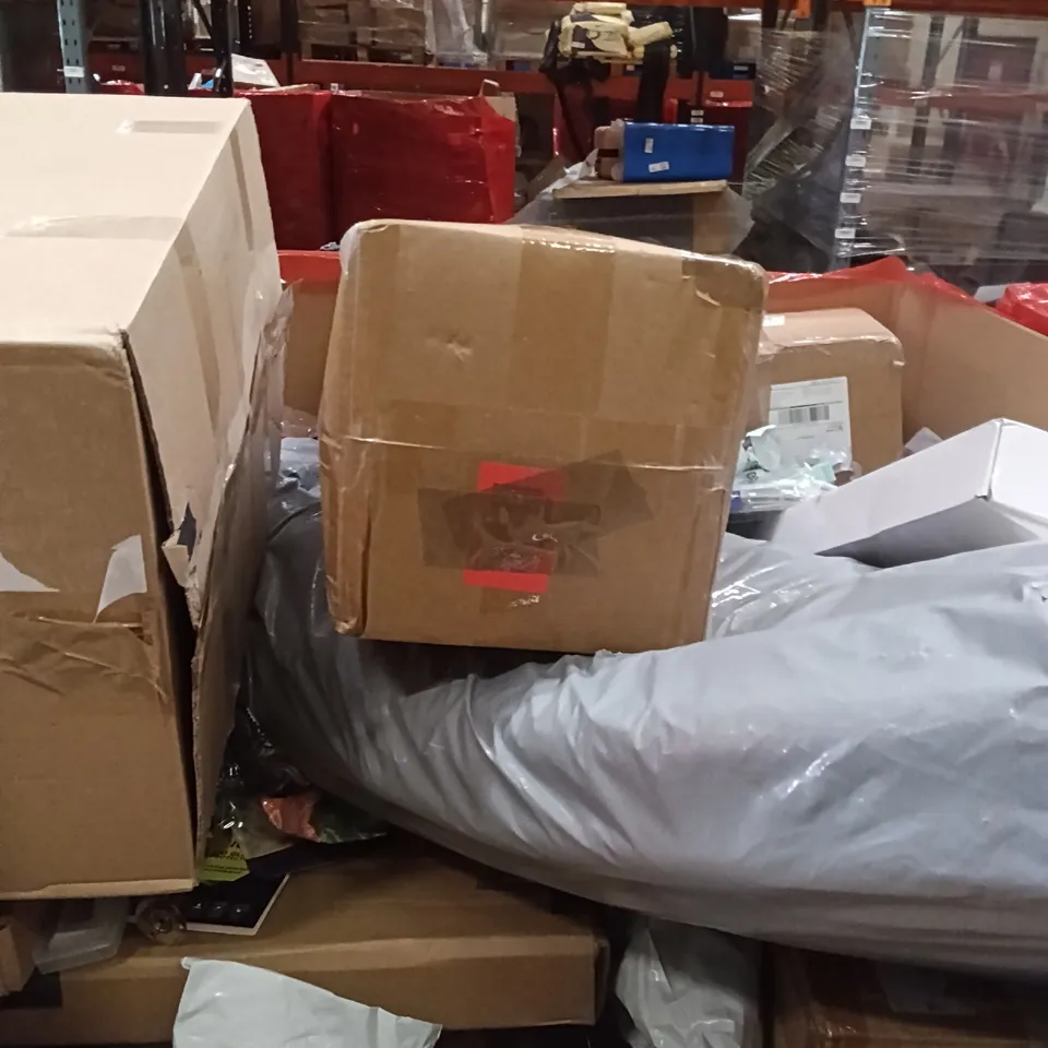 PALLET CONTAINING A LARGE QUANTITY OF ITEMS TO INCLUDE - DOG BOWL, SNORKELING GLASSES, DOOR LOCK ETC
