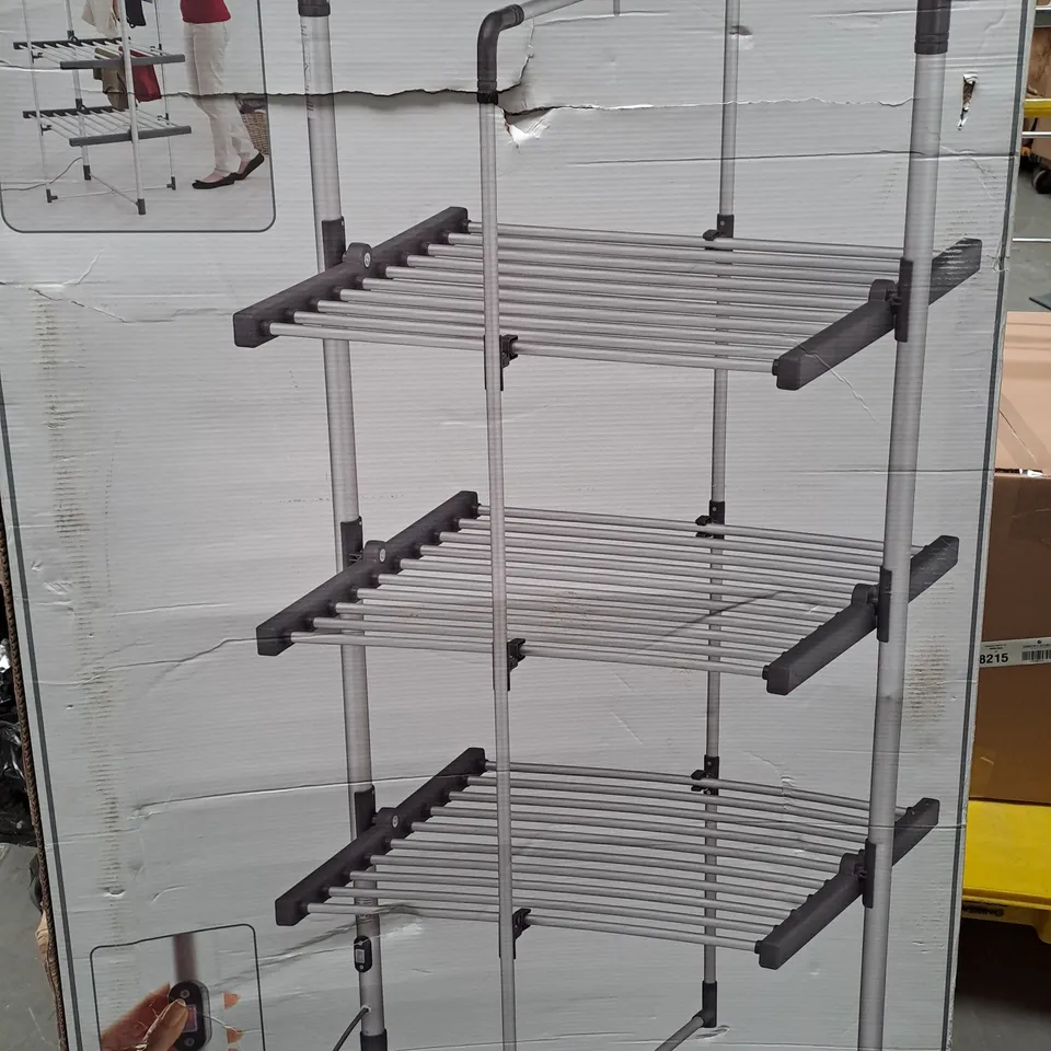 3 TIER BLACK + DECKER HEATED AIRER - CHROME (COLLECTION ONLY) RRP £139.99