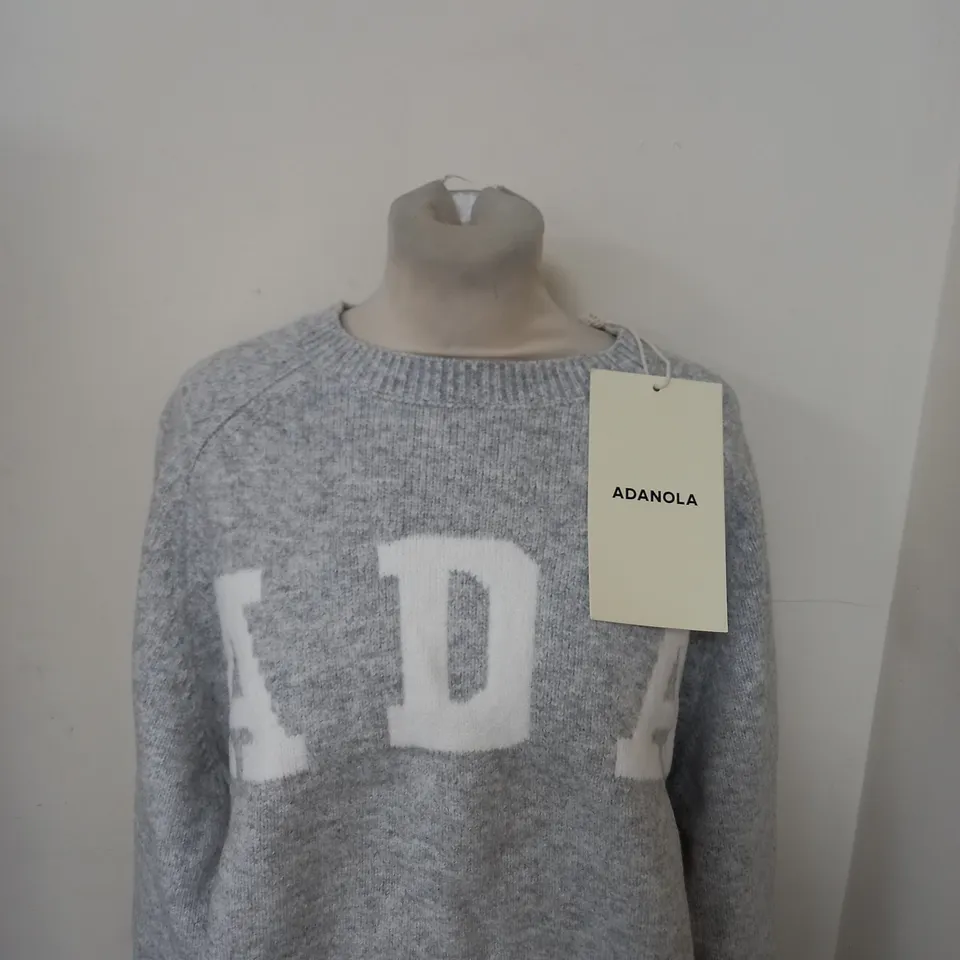 ADANOLA OVERSIZED KNIT SWEATSHIRT SIZE S