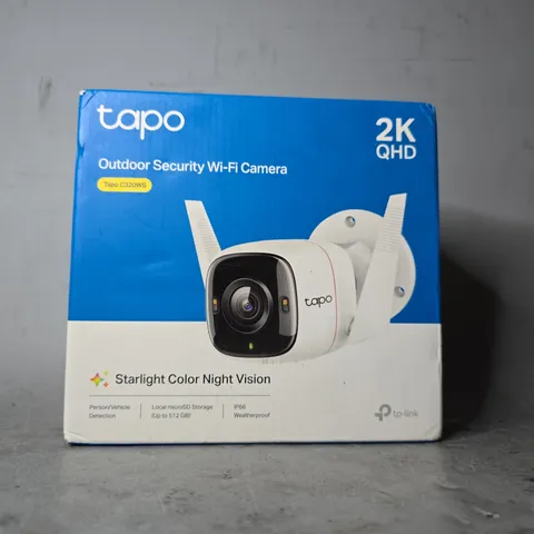 BOXED TAPO OUTDOOR SECURITY WI-FI CAMERA
