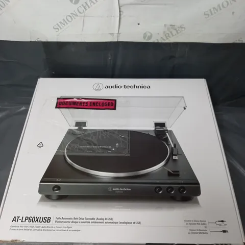 AUDIO TECHNICA LP60XUSB BLACK USB TURNTABLE