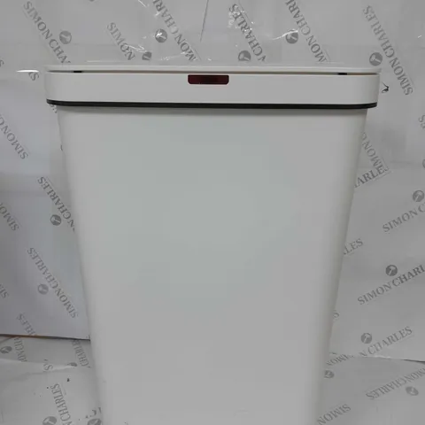 BOXED TOWER 50 LITRE SENSOR BIN IN WHITE
