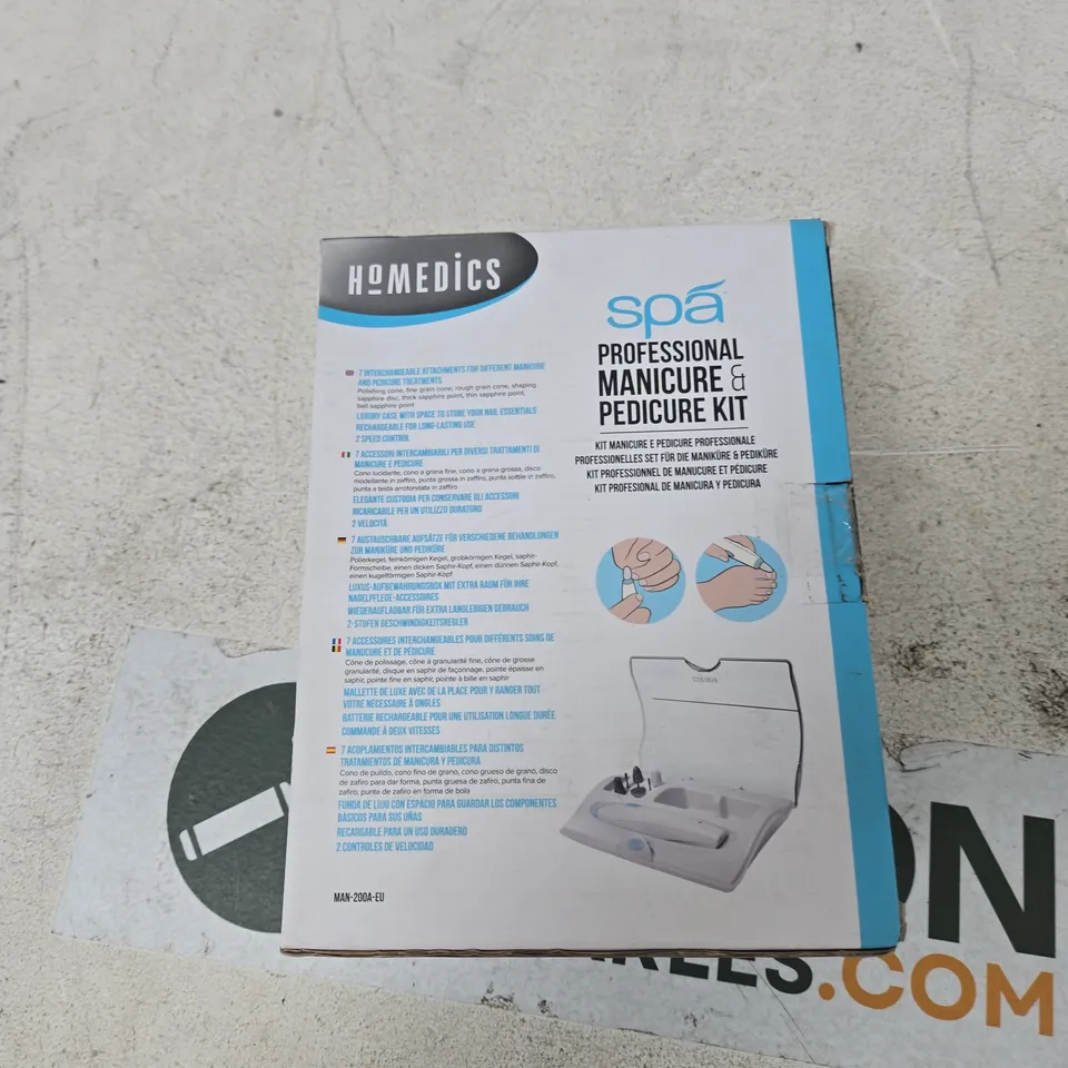 HOMEDICS SPA PROFESSIONAL MANICURE & PEDICURE KIT (MAN-200A-EU)