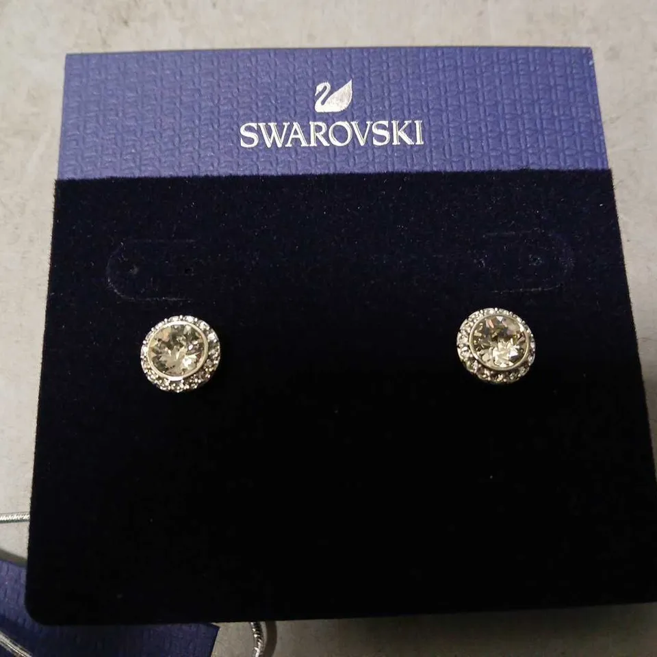 BOXED SWAROVSKI JEWELLERY ANGELIC PIERCED EARRINGS