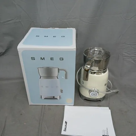 SMEG F11 MILK FROTHER WITH TRITAN RENEW - CREAM, BOXED