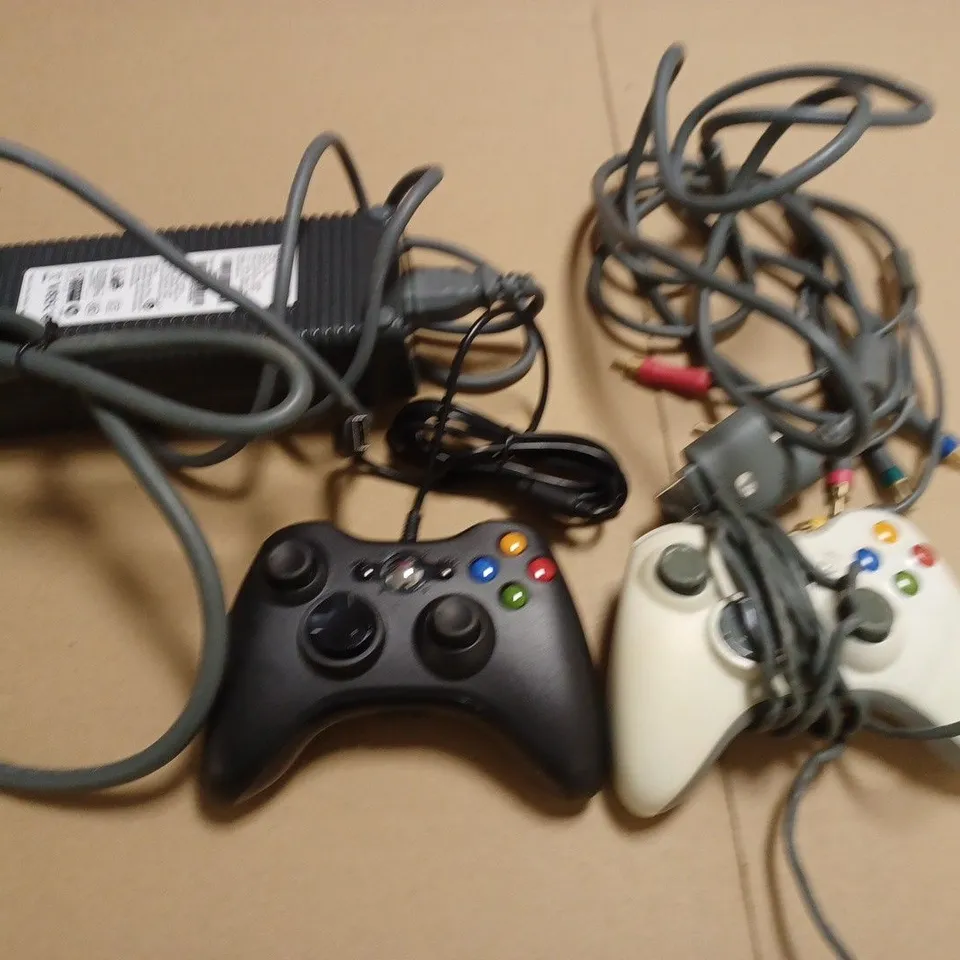 UNBOXED XBOX 360 GAMES CONSOLES WITH CONTROLLERS AND LEADS