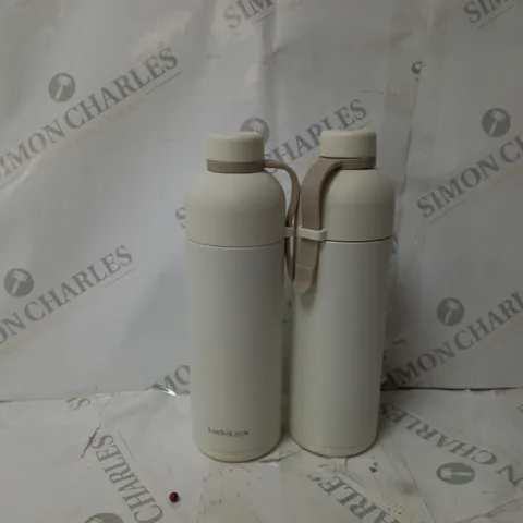 LOCK & LOCK SET OF 2 INSULATED DUAL-OPENING WATER BOTTLES