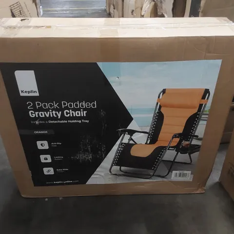 BOXED KEPLIN 2 PACK OF PADDED GRAVITY CHAIRS
