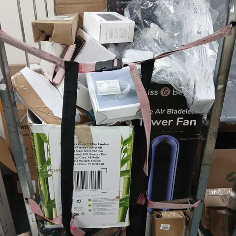 CAGE OF APPROXIMATELY 20 ASSORTED ITEMS TO INCLUDE  - LIGHTS - FAN - VACUMS  - ETC - COLLECTION ONLY