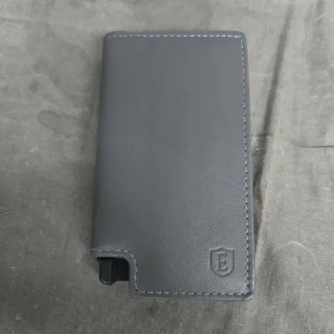 EKSTER SLIM WALLET WITH ELASTIC STRAP – GREY LEATHER CARDHOLDER