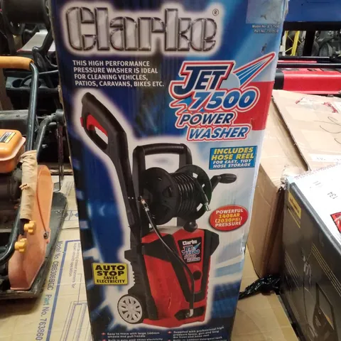 BOXED CLARKE JET 7500 2030PSI PRESSURE WASHER (230V)