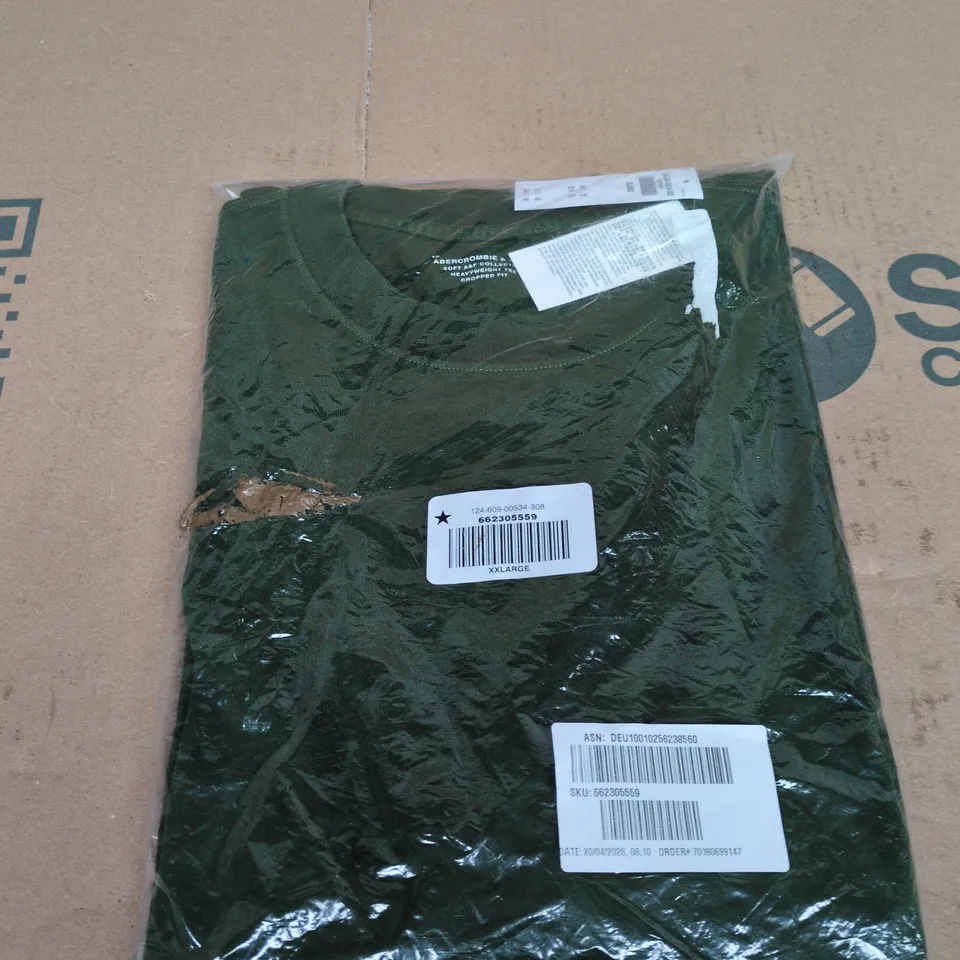 ABERCROMBIE & FITCH DARK GREEN T-SHIRT – XXL