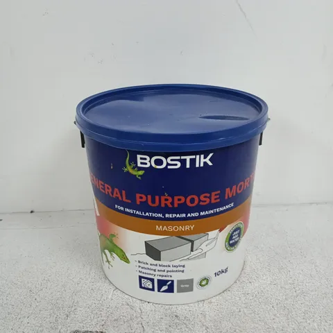 BOSTIK GENERAL PURPOSE MORTAR – MASONRY, READY TO USE, 10KG BUCKET - GREY