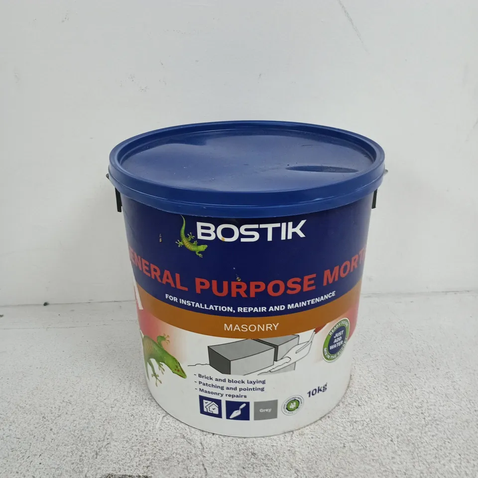 BOSTIK GENERAL PURPOSE MORTAR – MASONRY, READY TO USE, 10KG BUCKET - GREY