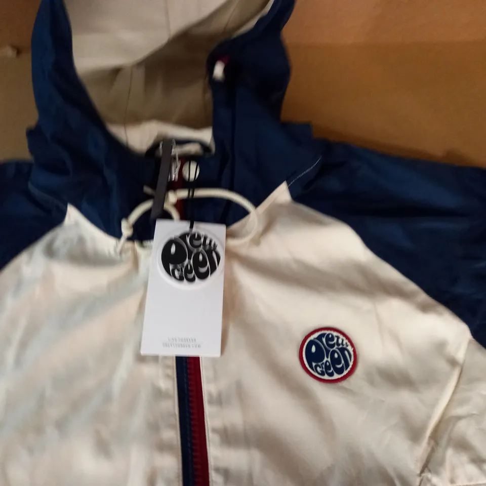 BAGGED PRETTY GREEN TILBY COLOURBLOCK OVERHEAD HOODIE - M