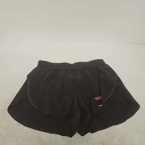 LULULEMON FAST AND FREE HIGH-RISE SPLIT SHORT 3IN INSEAM β BLACK β SIZE S