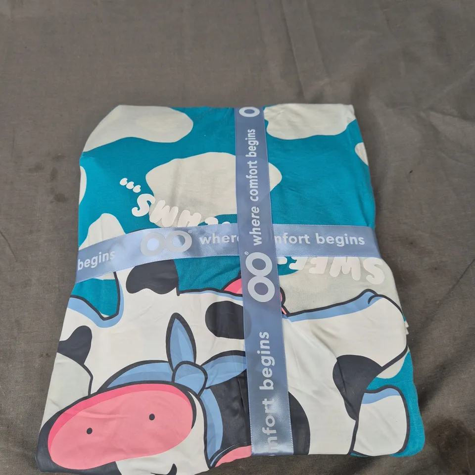 OODIE SLEEP TEE - COWS