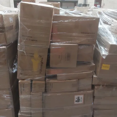 PALLET CONTAINING A VERY LARGE QUANTITY OF ASSORTED DESIGNER LIGHTING PRODUCTS