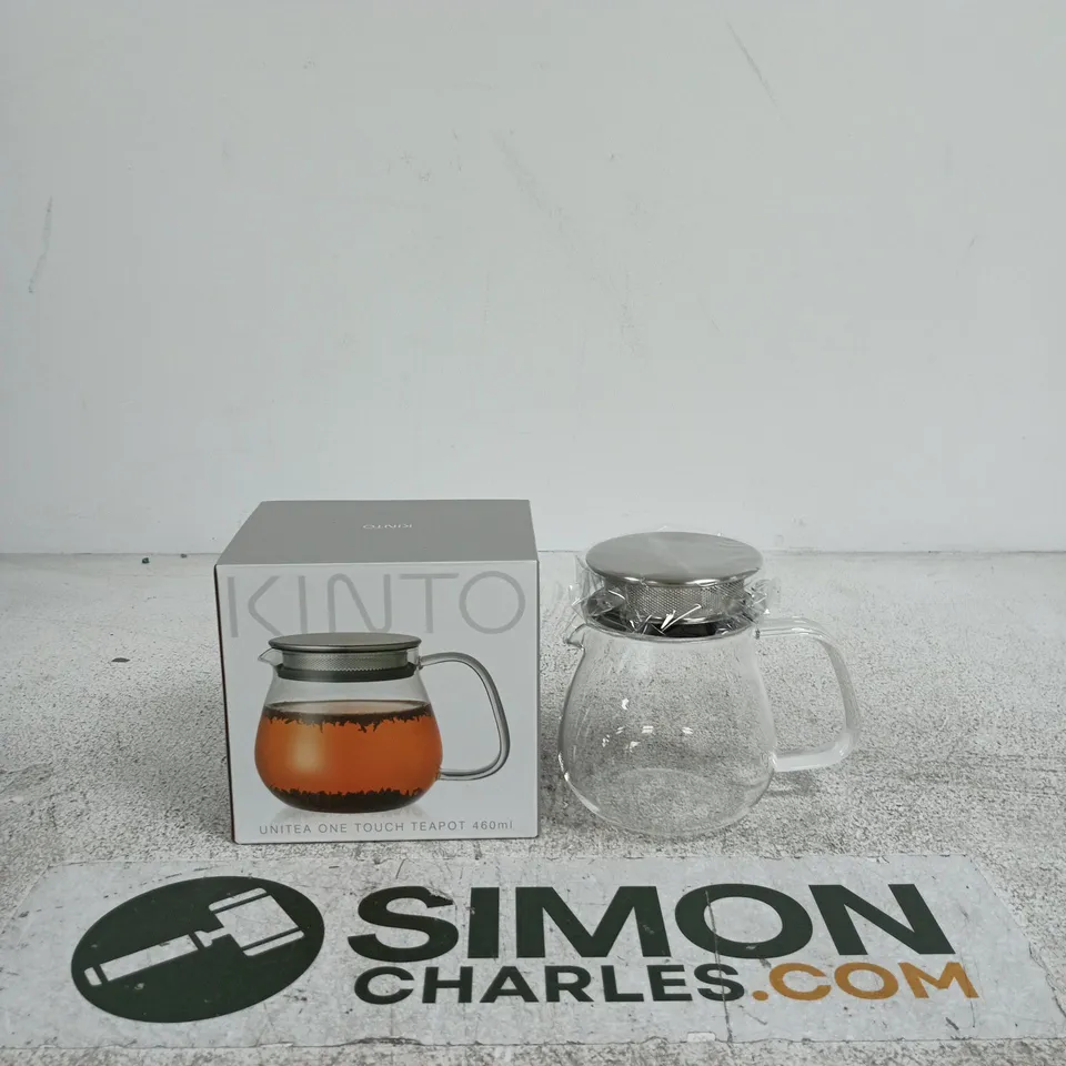 KINTO UNITEA ONE-TOUCH TEAPOT 460ML – GLASS TEAPOT