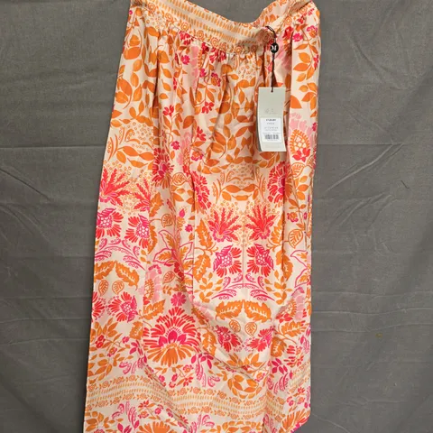 MINT VELVET FLORAL PRINT MIDI SKIRT - UK 12