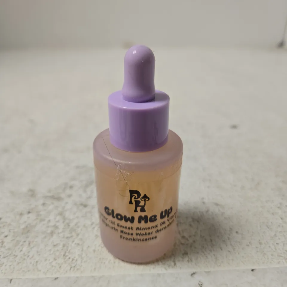 GLOW ME UP FACIAL SERUM – ALMOND OIL, DROPPER BOTTLE
