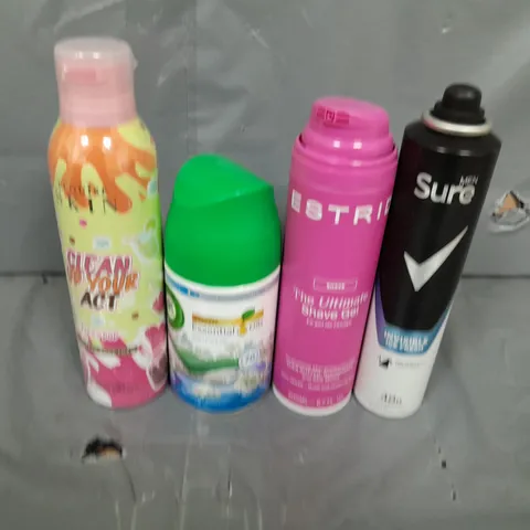APPROXIMATELY 10 ASSORTED AEROSOLS TO INCLUDE - DEODRANT, AIR FRESHNER AND INSECT REPELLENT