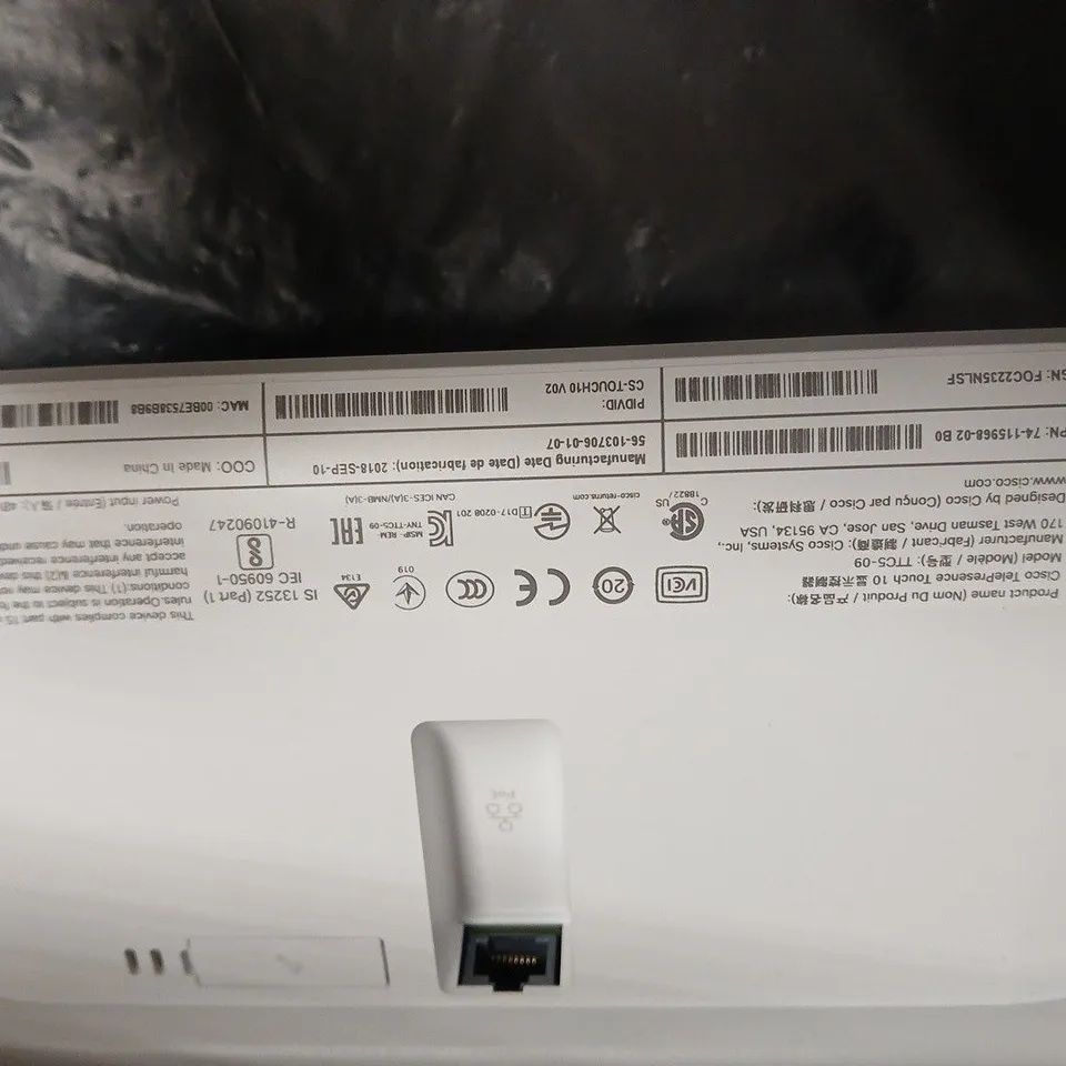 CISCO TOUCH 10 TOUCHSCREEN PANEL – BOXED WITH INSTALLATION GUIDE