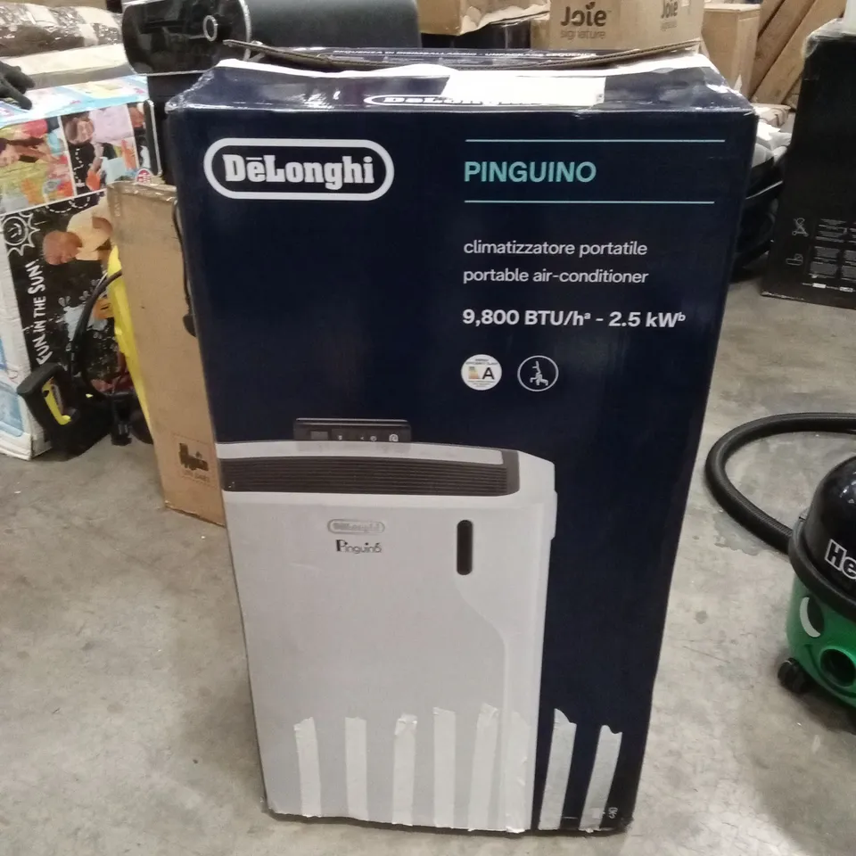BOXED DELONGHI PINGUINO EM90 PORTABLE AIR CONDITIONER 9800 BTU RRP £659