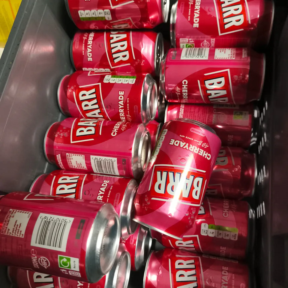 APPROXIMATELY 20 X BARR CHERRYADE 330ML CANS 