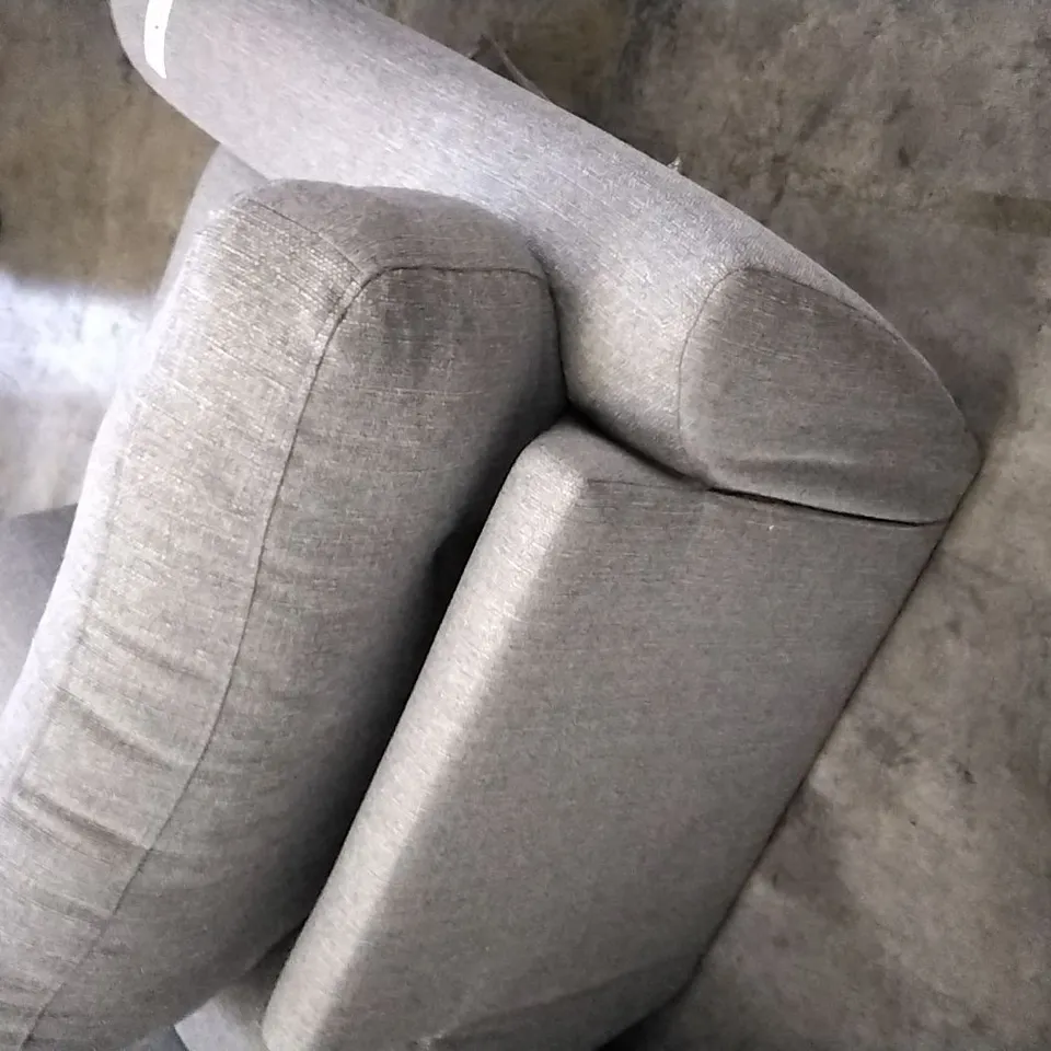 QUALITY DESIGNER GREY FABRIC ARMCHAIR