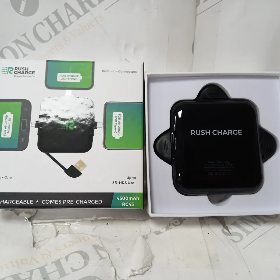 RUSH CHARGE 4500MAH TRIDENT PORTABLE CHARGER