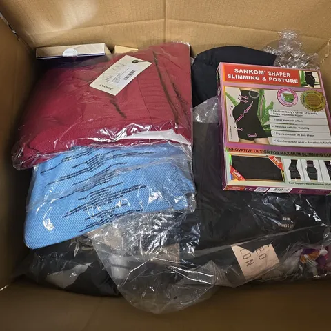 APPROXIMATELY 25 ASSORTED ITEMS TO INCLUDE SANKOM SUPPORT BRA, ANAMOR TROUSERS, POWER PANTS POWERBANK, ETC - COLLECTION ONLY