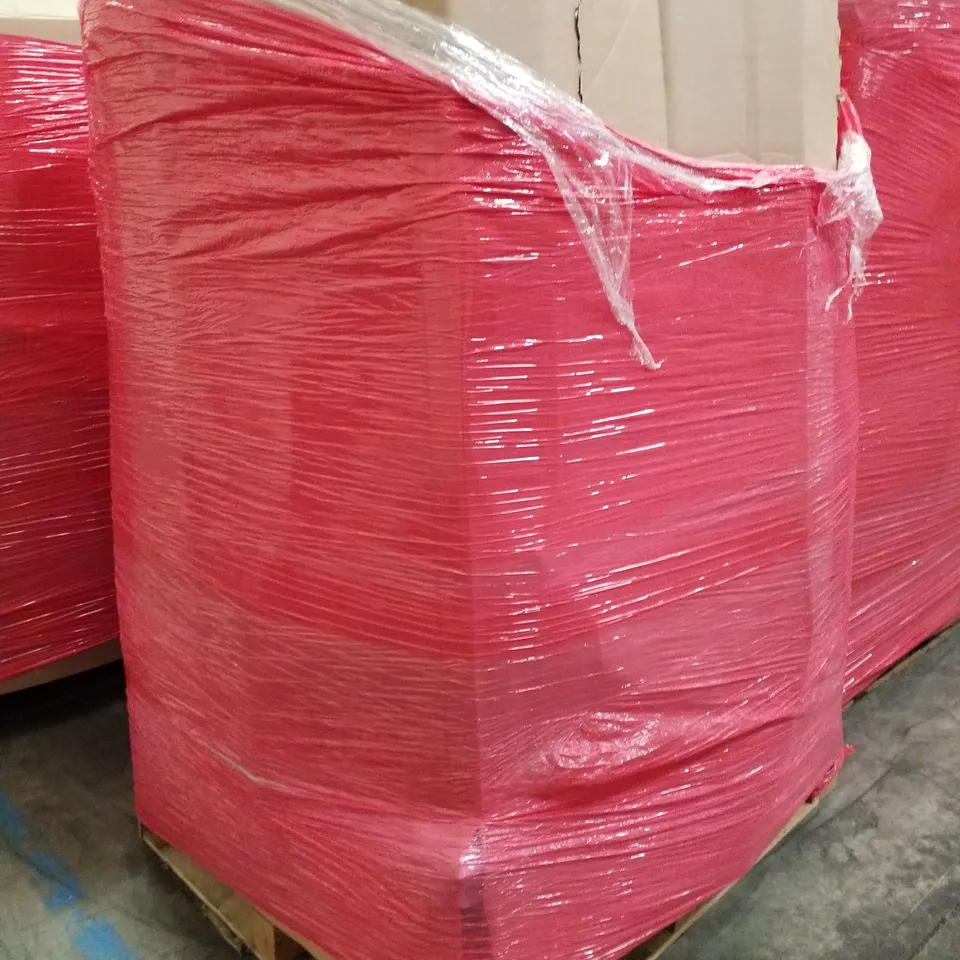 PALLET OF ASSORTED PRODUCTS INCLUDING DISPLAY STAND, AIR FRYER, CEILING FAN, ROLLER BLINDS, SKATEBOARD