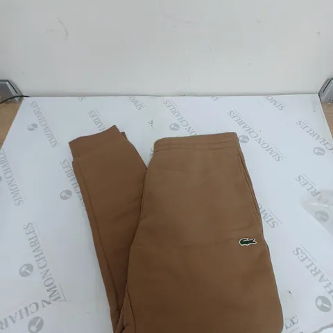 LACOSTE TRACK PANTS SMALL DARK BEIGE