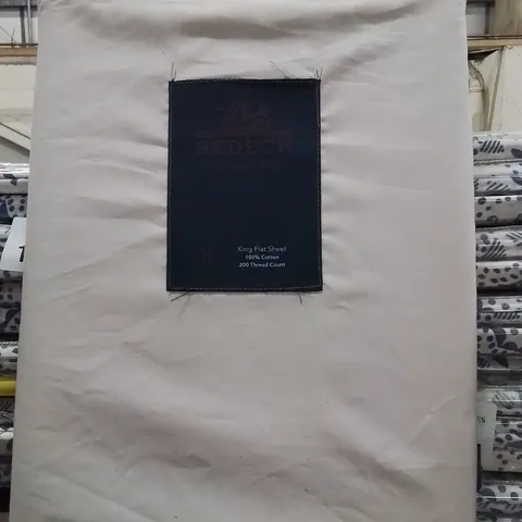 X5 BEDECK KINGSIZE FLAT SHEETS