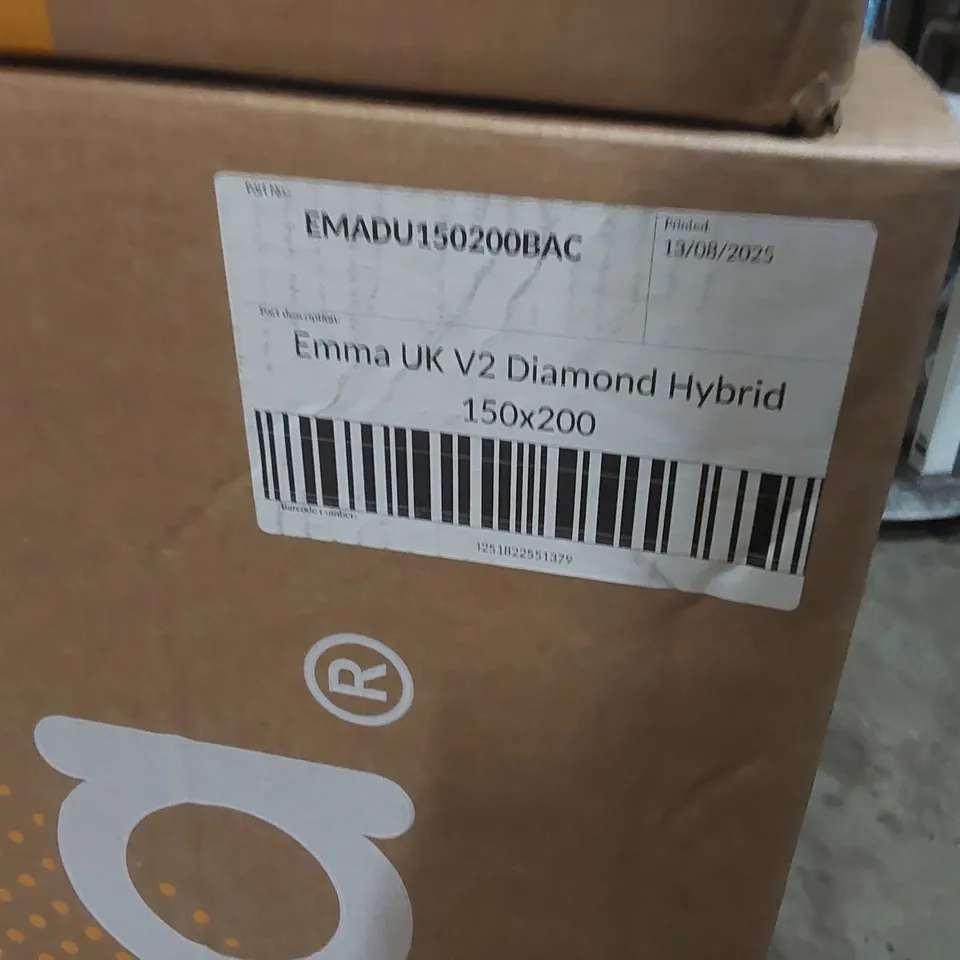 BRAND NEW BOXED EMMA UK V2 DIAMOND HYBRID 150 x 200CM KING SIZE MATTRESS 