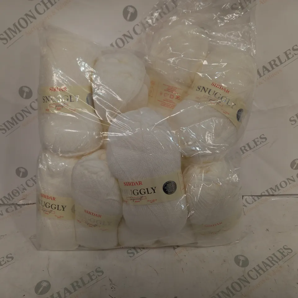 10 ROLLS OF SIRDAR SNUGGLY WOOL 100G