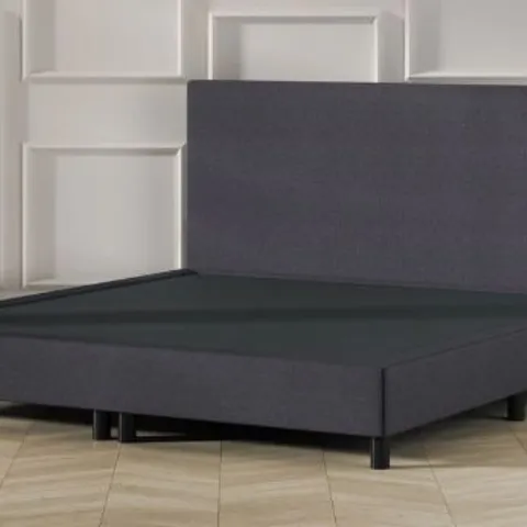 BRAND NEW EMMA BOXSPRING BED ESSENTIAL (DELUXE HOTEL BED) 135X190 LIGHT GREY(FIVE PARTS)