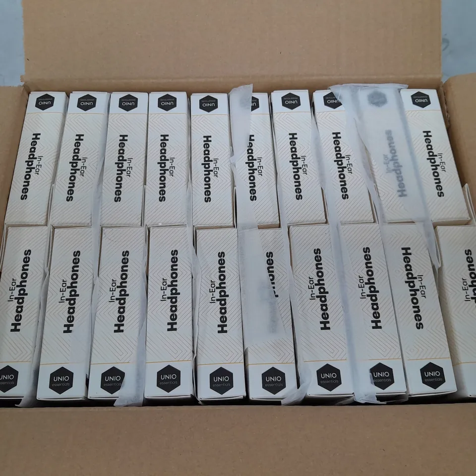 LOT OF 80 BOXED BRAND NEW 1.2M IN-EAR EARPHONES - TORTOISE