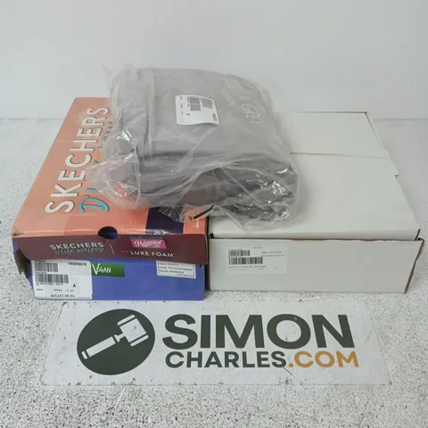 APPROXIMATELY 10 ASSORTED CLOTHING ITEMS IN VARIOUS SIZES, COLOURS & STYLES TO INCLUDE BRANDS SUCH AS SKECHERS, RIEKER, LUELLA GREY, ETC - COLLECTION ONLY
