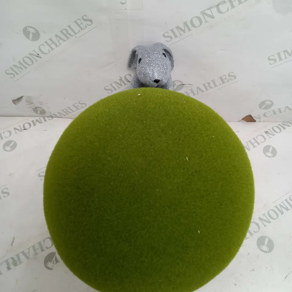 MY GARDEN STORIES FAUX MOSS BALL GARDEN BUNNY