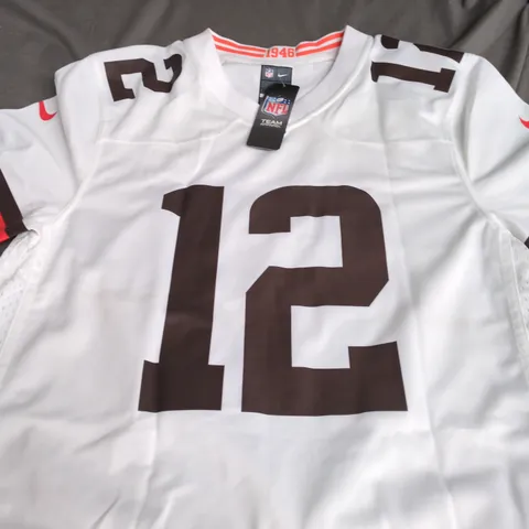 NIKE NFL TEAM LICENSED JERSEY – SANDERS 12, WHITE (MEN’S) SIZE S