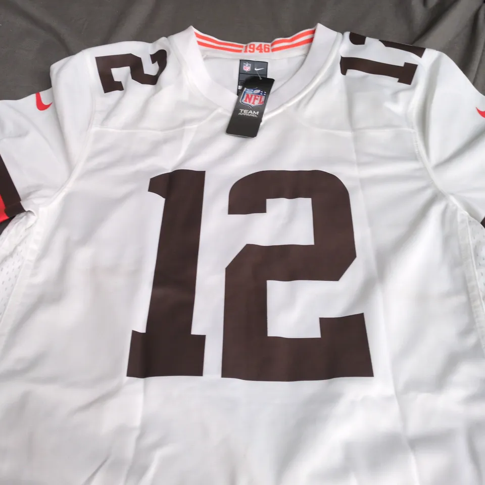 NIKE NFL TEAM LICENSED JERSEY – SANDERS 12, WHITE (MEN’S) SIZE S