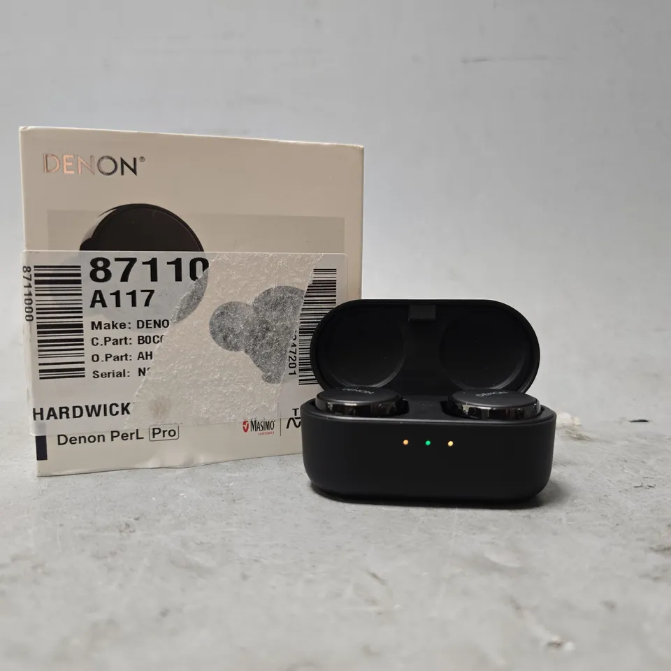 BOXED DENON BLACK EARBUDS 