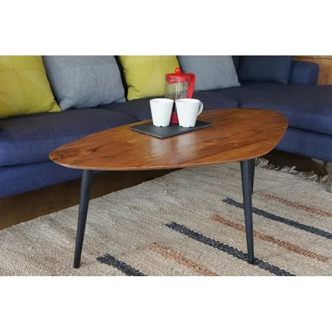 BOXED GINO SOLID WOOD 3 LEGS , COFFEE TABLE 