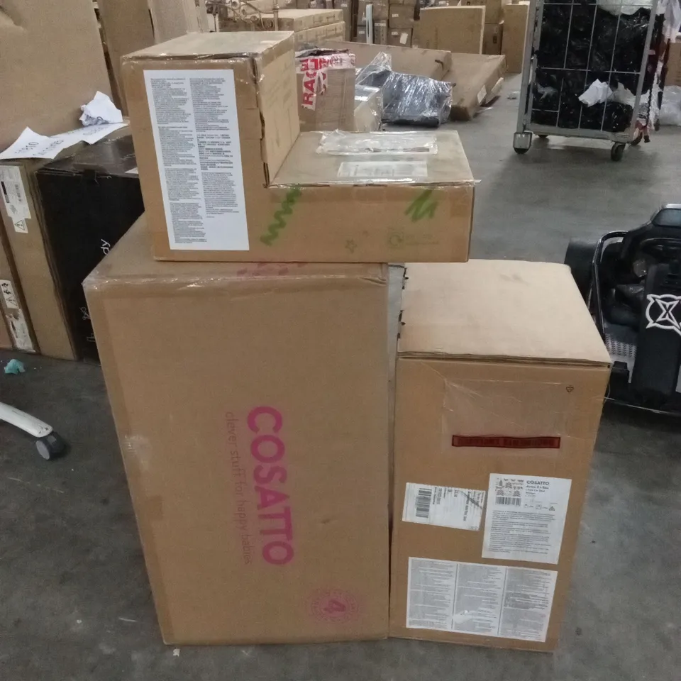 BOXED COSATTO WOW 2 TRAVEL SYSTEM, CAR SEAT AND I-SIZE BASE - WHISPER (3 BOXES)
