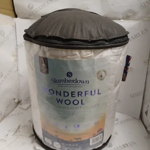 SLUMBERDOWN WONDERFUL WOOL MEDIUMWEIGHT DUVET DOUBLE