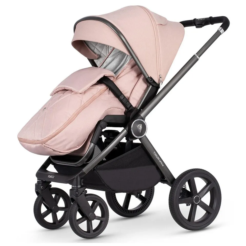 BOXED UPLINE 3 IN 1 PLUS BASE TRAVEL SYSTEM SET - MISTY ROSE (3 BOXES)