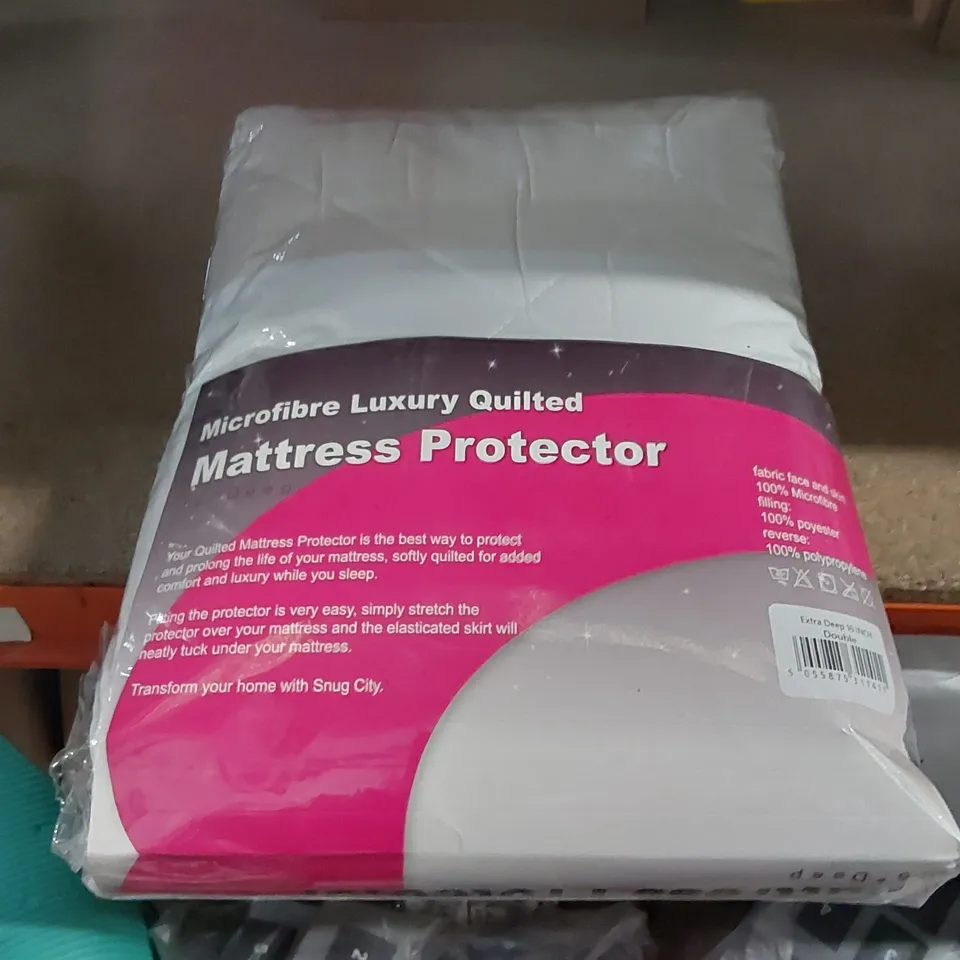 BAGGED HYPOALLERGENIC MATTRESS PROTECTOR // SIZE: DOUBLE, 16" DEEP